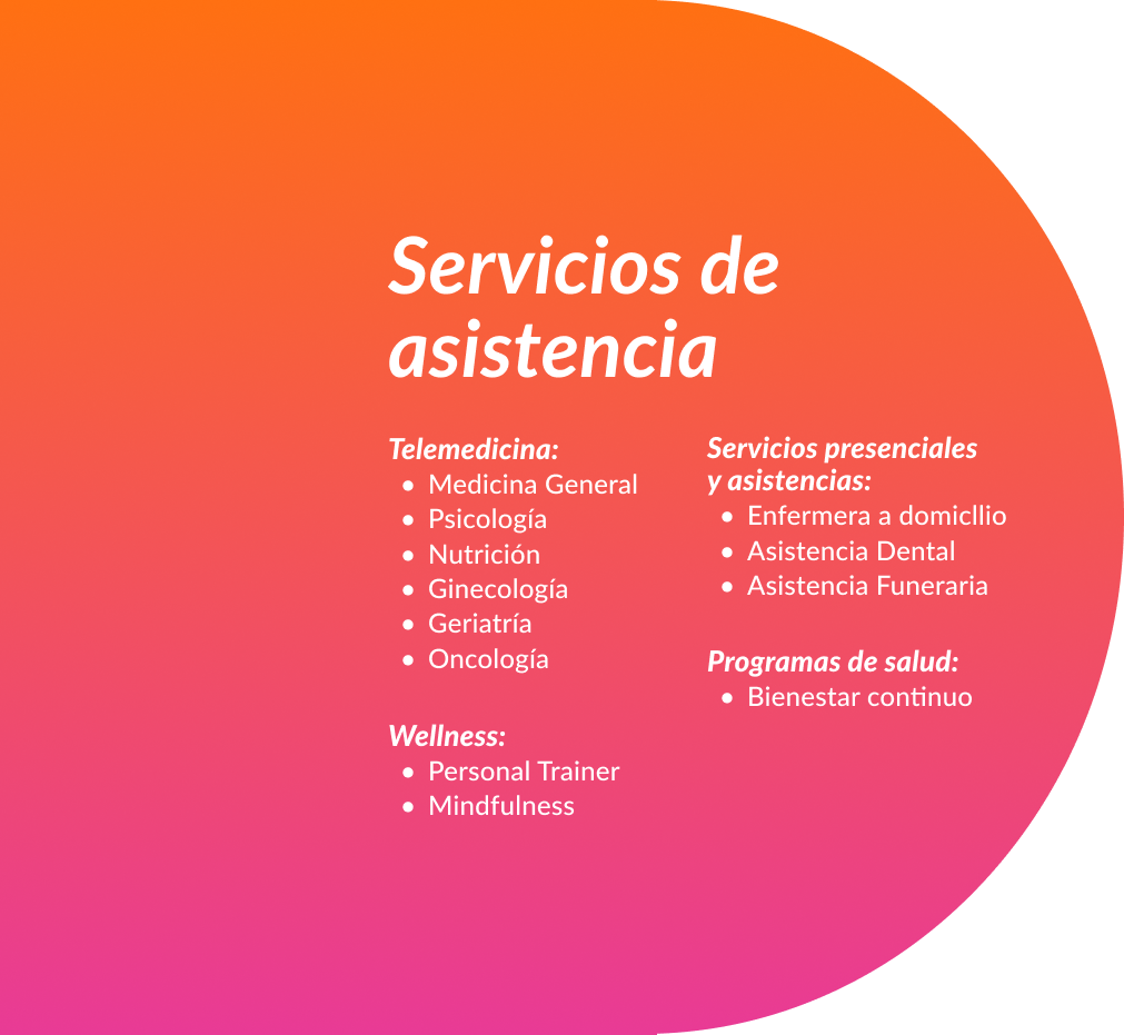 Servicios de asistencia
